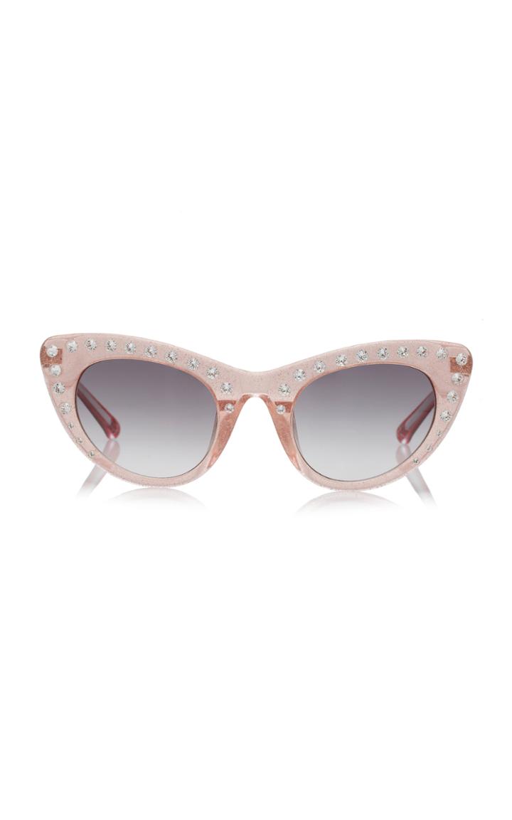 N 21 N&deg;21 Pink Glitter Sunglasses