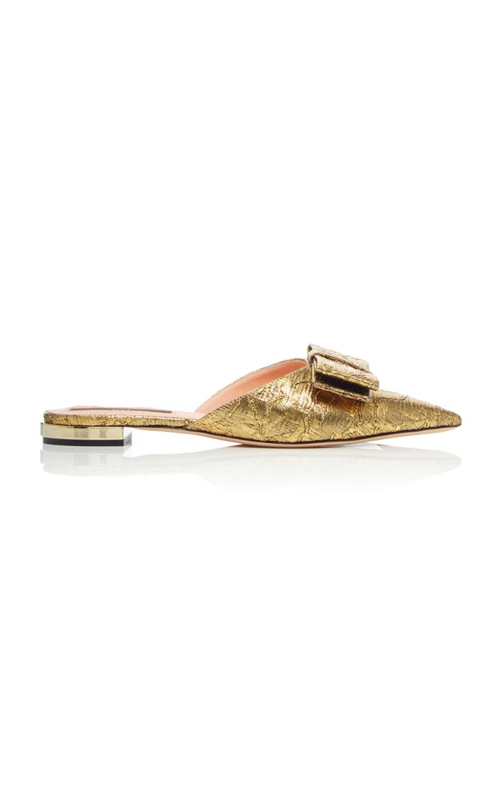 Rochas Brocade Bow Slide