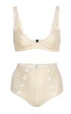 Lisa Marie Fernandez Magdalena Button-detailed High-waisted Bikini