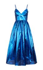 Malene Oddershede Bach Apogee Gathered Metallic Dress