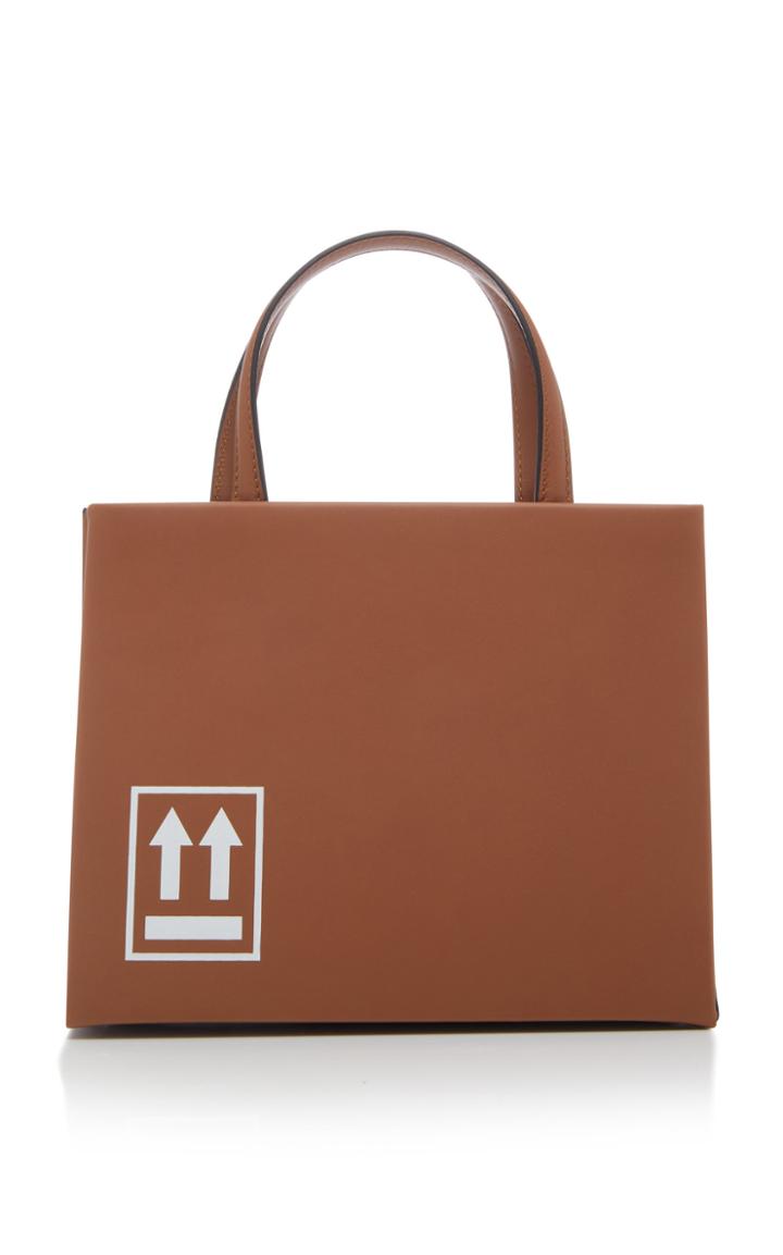 Off-white C/o Virgil Abloh Printed Leather Tote