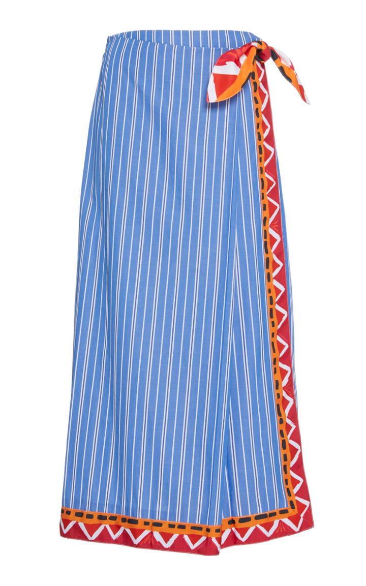 Stella Jean Cotton Striped Skirt
