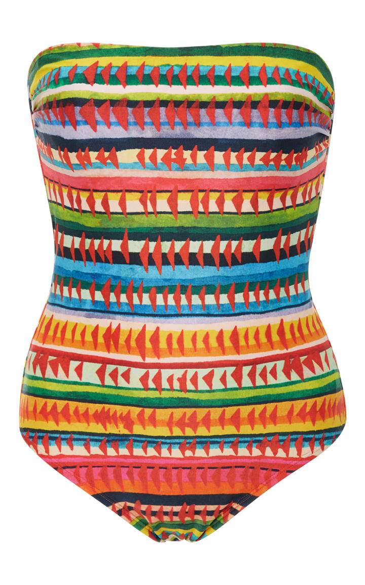 Lenny Niemeyer Printed Strapless Swimsuit