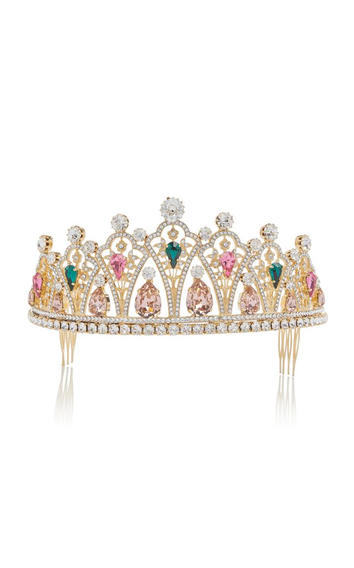 Dolce & Gabbana Gold-tone Crystal Headpiece