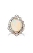 Moira Fine Jewellery Vintage Opal And Diamond Ring