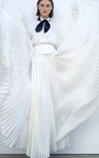 Alexandre Vauthier Pleated Silk-blend Maxi Skirt