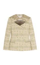 Moda Operandi Markarian Salvo Brocade Double-breasted Crystal Buttoned Jacket Size: