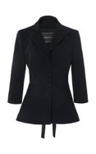 Andrew Gn Peplum Cady Blazer