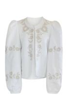 Moda Operandi Alix Of Bohemia Erika Embroidered Cotton-linen Jacket