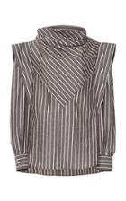 Isabel Marant Welly Striped Cotton-blend Shirt