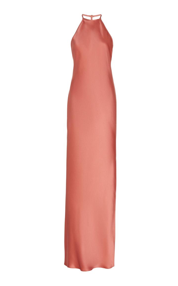 Moda Operandi Brandon Maxwell Open-back Satin Column Gown Size: 0