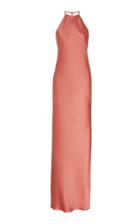 Moda Operandi Brandon Maxwell Open-back Satin Column Gown Size: 0