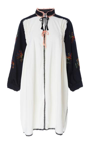 Carolina K Oaxaca Embroidered Cotton Dress