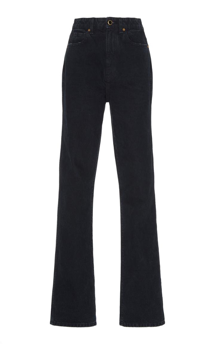 Khaite Danielle High-rise Stovepipe Flared Jeans