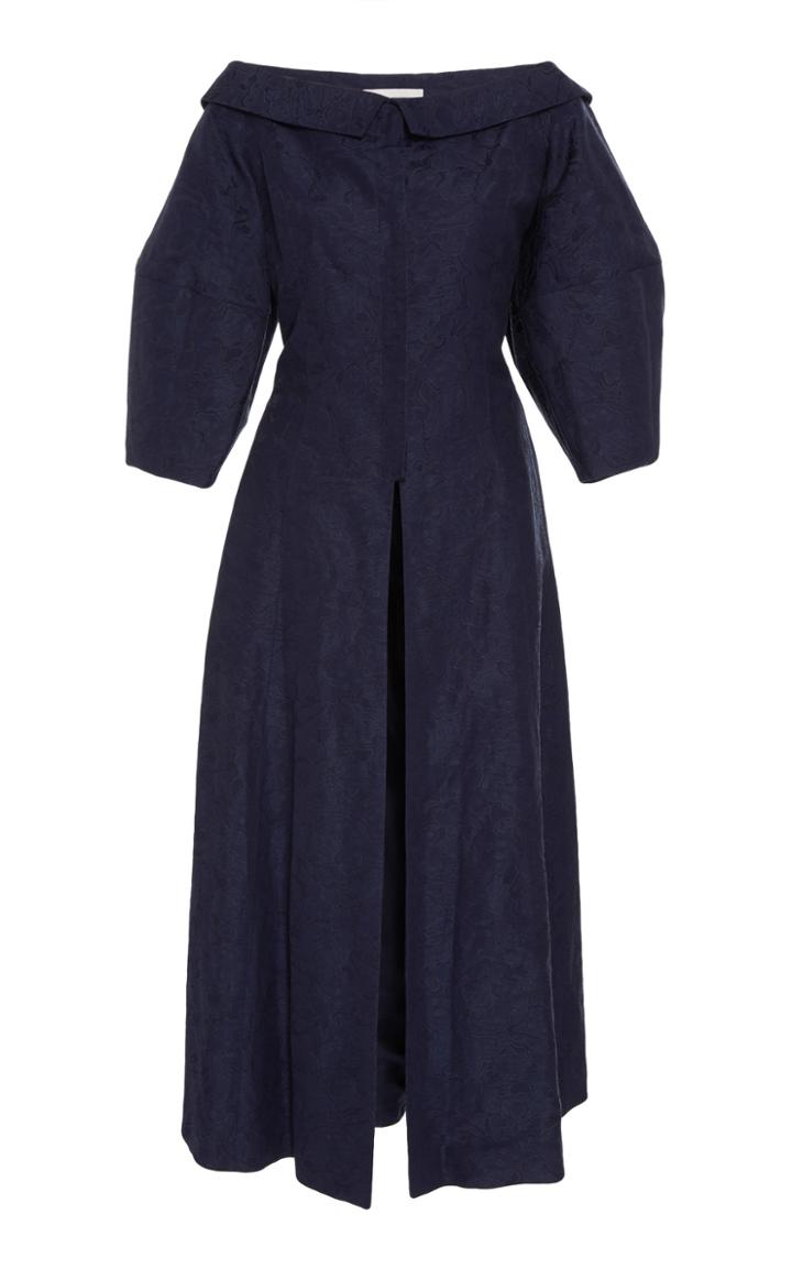 Marina Moscone Weekend Jacquard Shirtdress