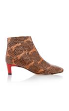 Atp Atelier Clusia Snake-effect Leather Ankle Boots