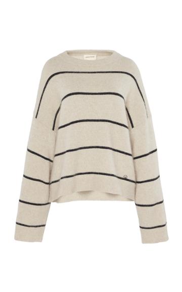 Loulou Studio Galli Striped Crew-neck Sweater