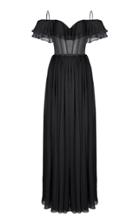 Moda Operandi Rasario Ruffled Silk-chiffon Corset Gown Size: 38