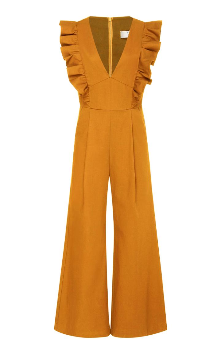 Sea Stevie Cotton Wide-leg Jumpsuit Size: 10