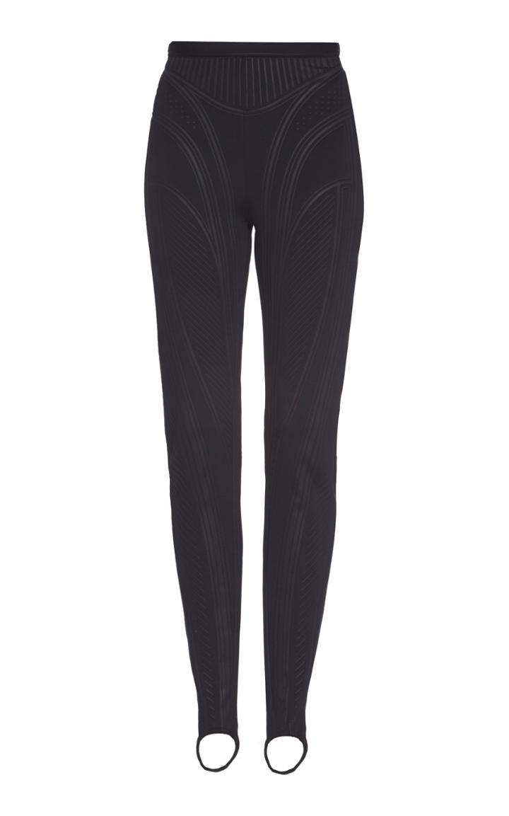 Mugler Embossed Technical Jersey Leggings