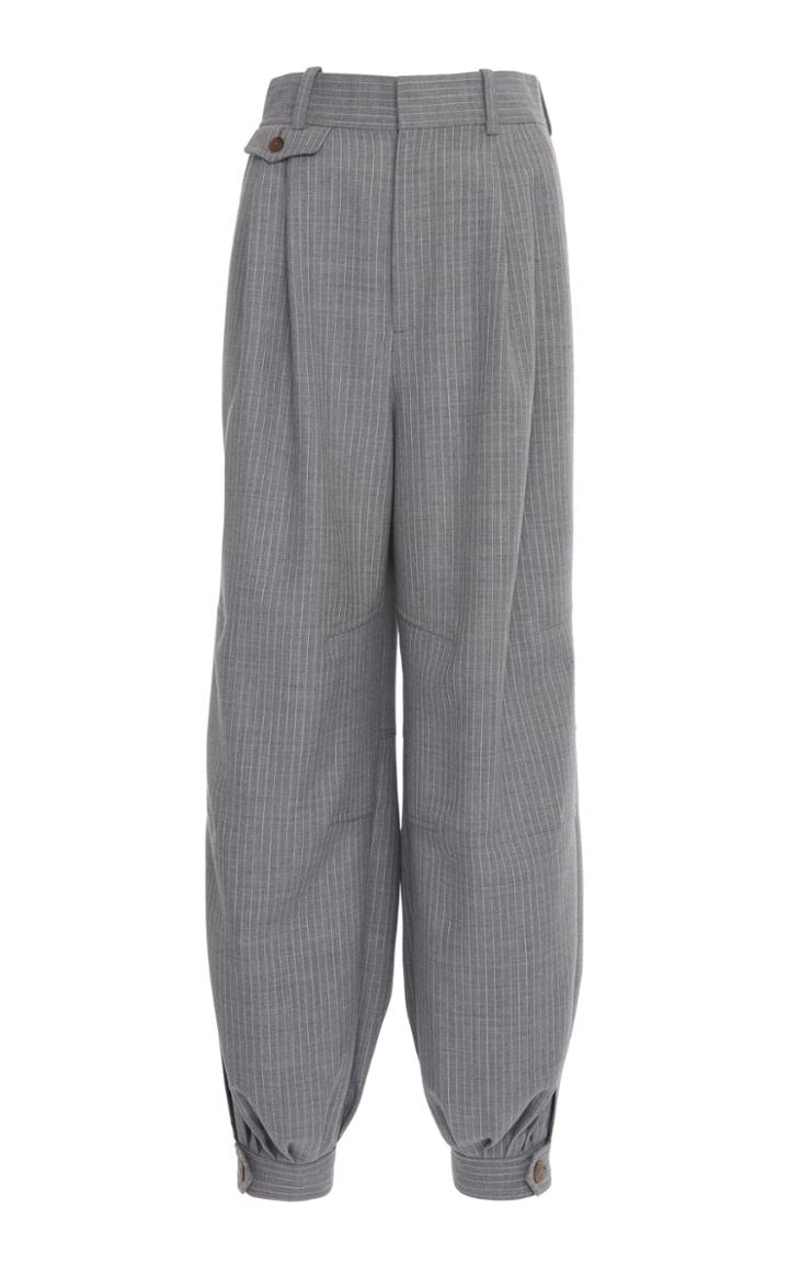 Loewe Striped Wool Tapered Pants