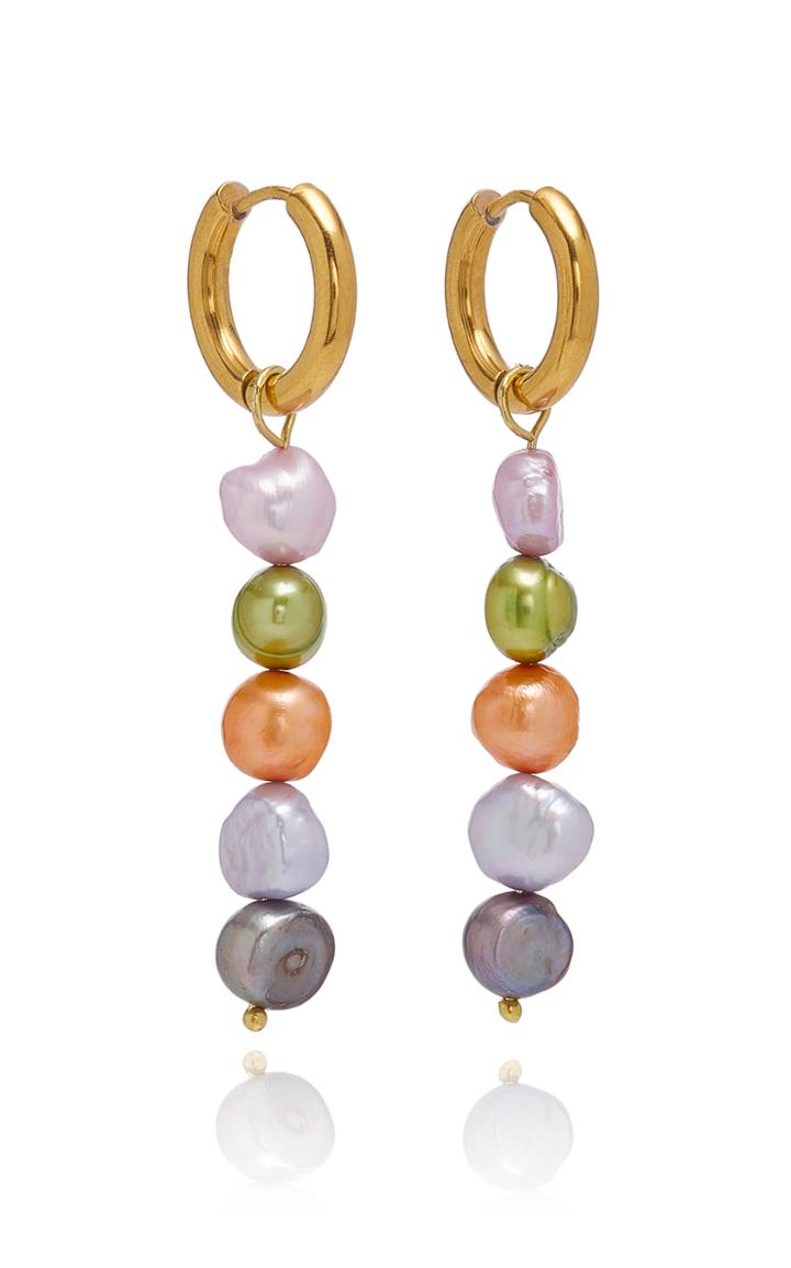 Sandralexandra Mia 10k Gold-plated Pearl Earrings