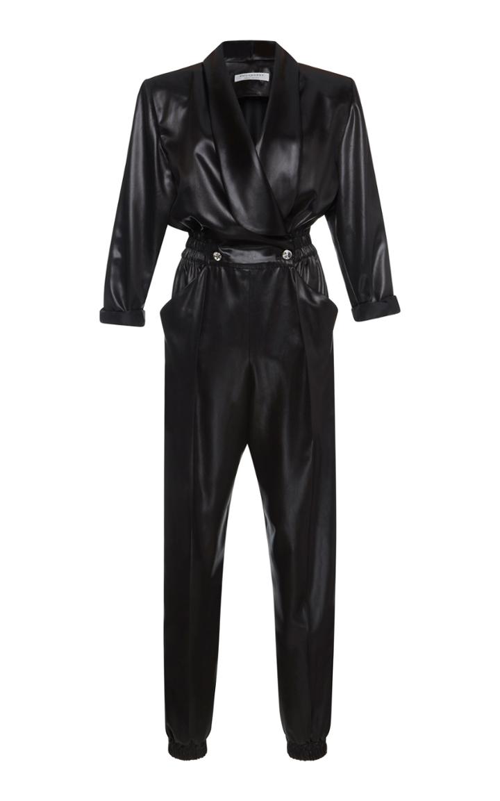 Philosophy Di Lorenzo Serafini Long Sleeve Satin Jumpsuit