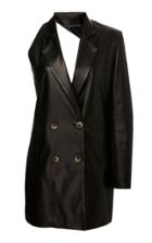 Zeynep Aray Leather Blazer Dress