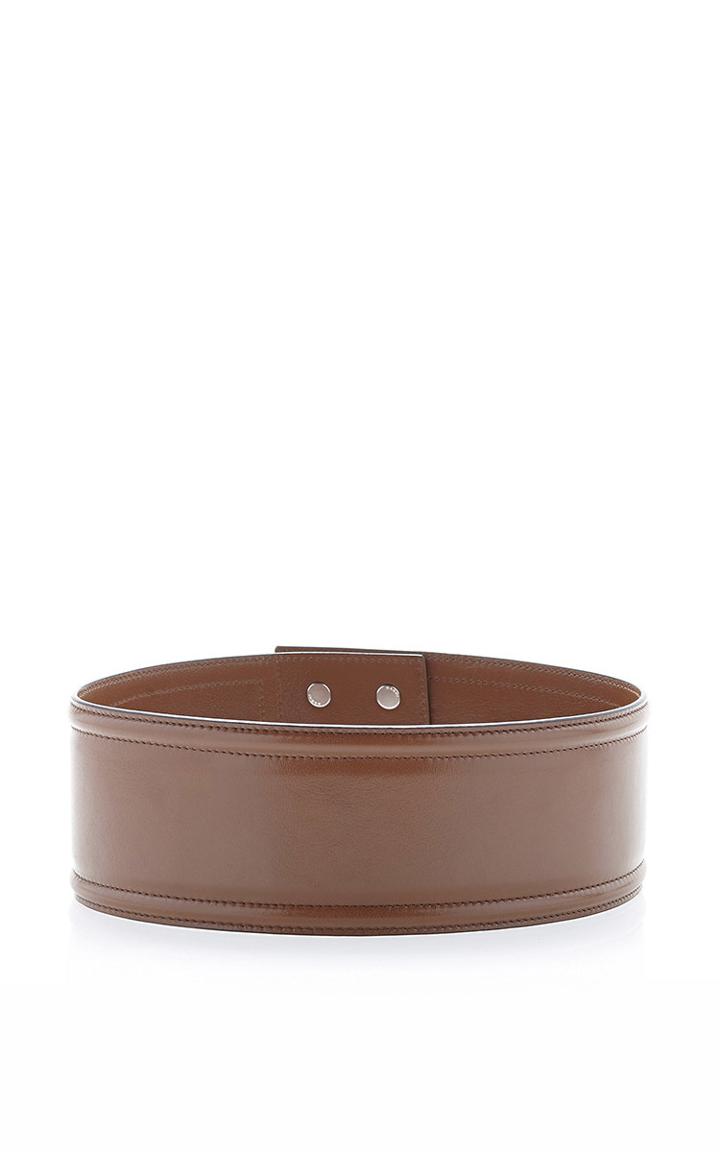 Marni Wide Tan Buffalo Leather Belt