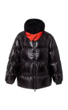 Yves Salomon Paris Lamb-hood Shell Puffer Coat