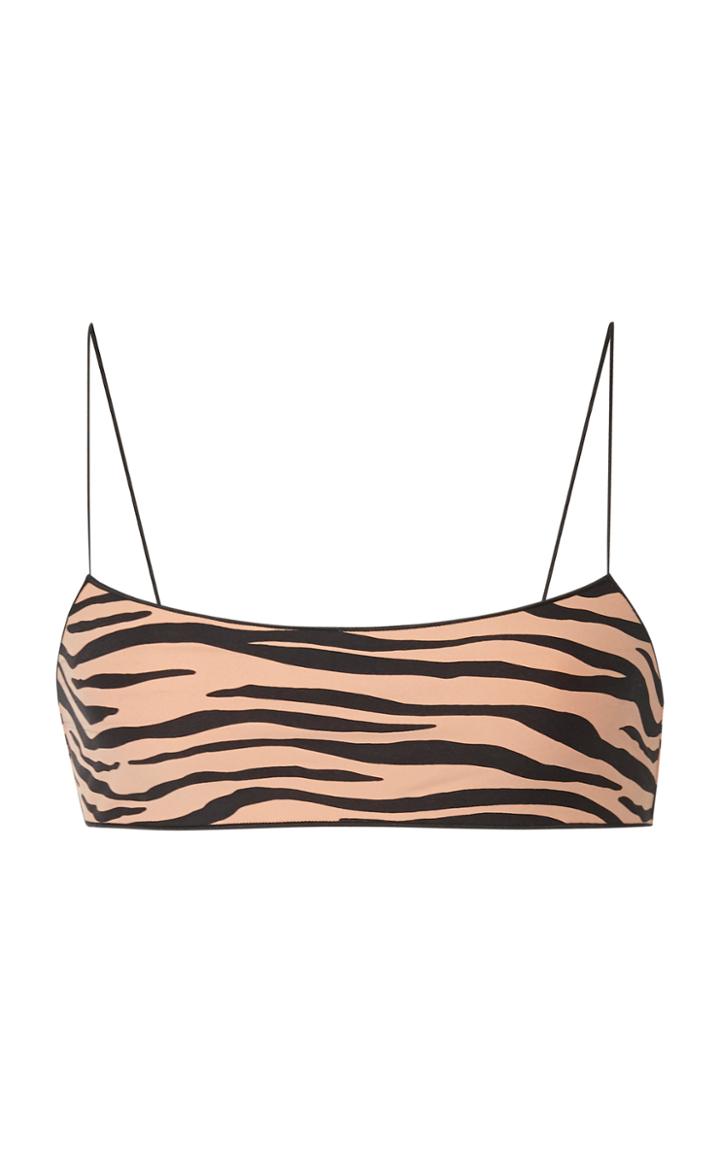 Tropic Of C C Zebra-print Bikini Top