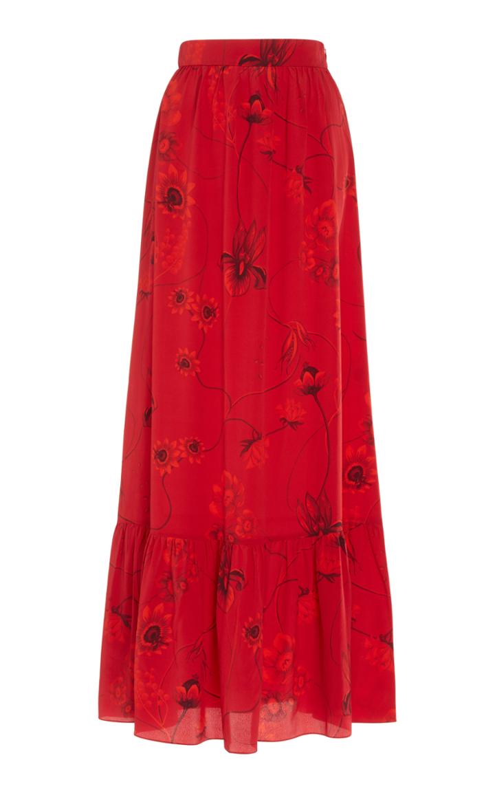 Borgo De Nor Jaqueline Crepe Maxi Skirt