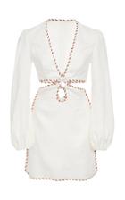 Zimmermann Corsage Braid Cutout Mini Dress