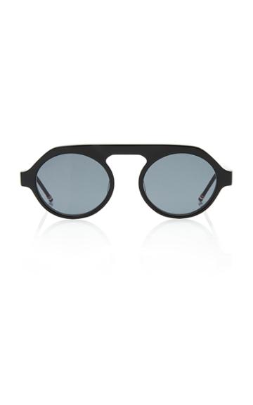 Thom Browne Sun Matte Acetate Round Sunglasses