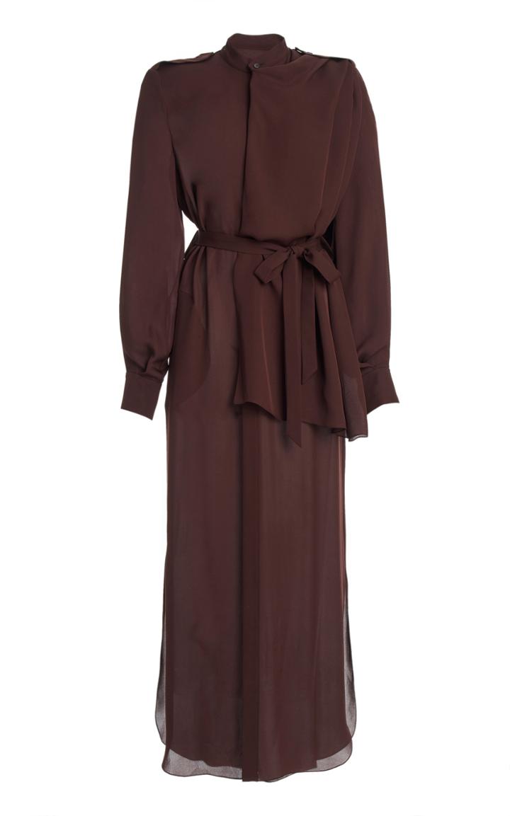 Moda Operandi Roland Mouret Northcott Belted Silk Dress