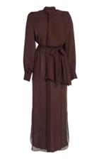 Moda Operandi Roland Mouret Northcott Belted Silk Dress