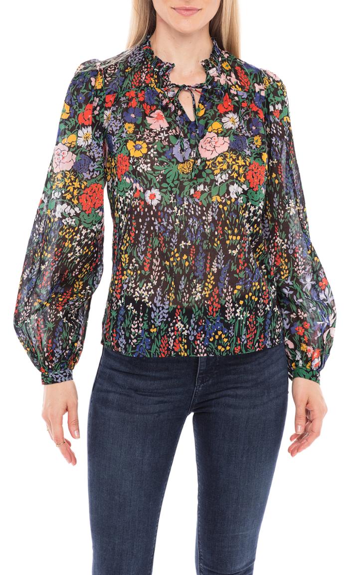 Moda Operandi Banjanan Madison Floral Cotton-voile Top