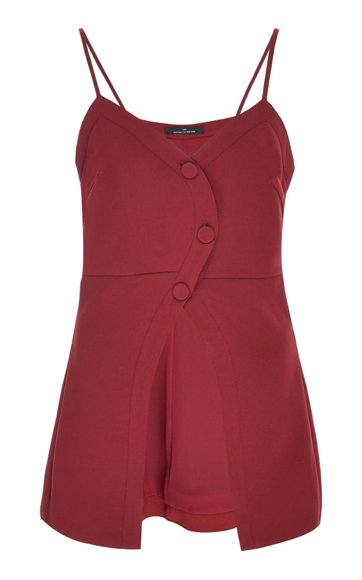 Rokh Miro Jersey Button Top