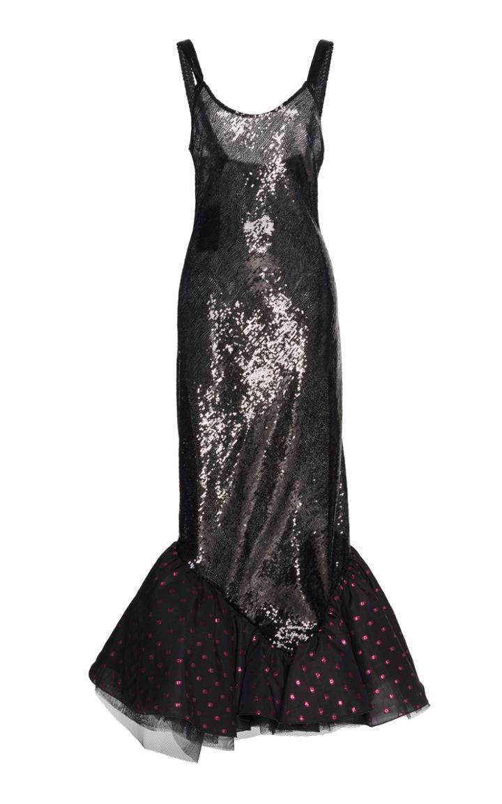 Attico Sequined Tulle Dress