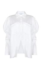 Moda Operandi Piece Of White Hana Puff-sleeve Poplin Shirt
