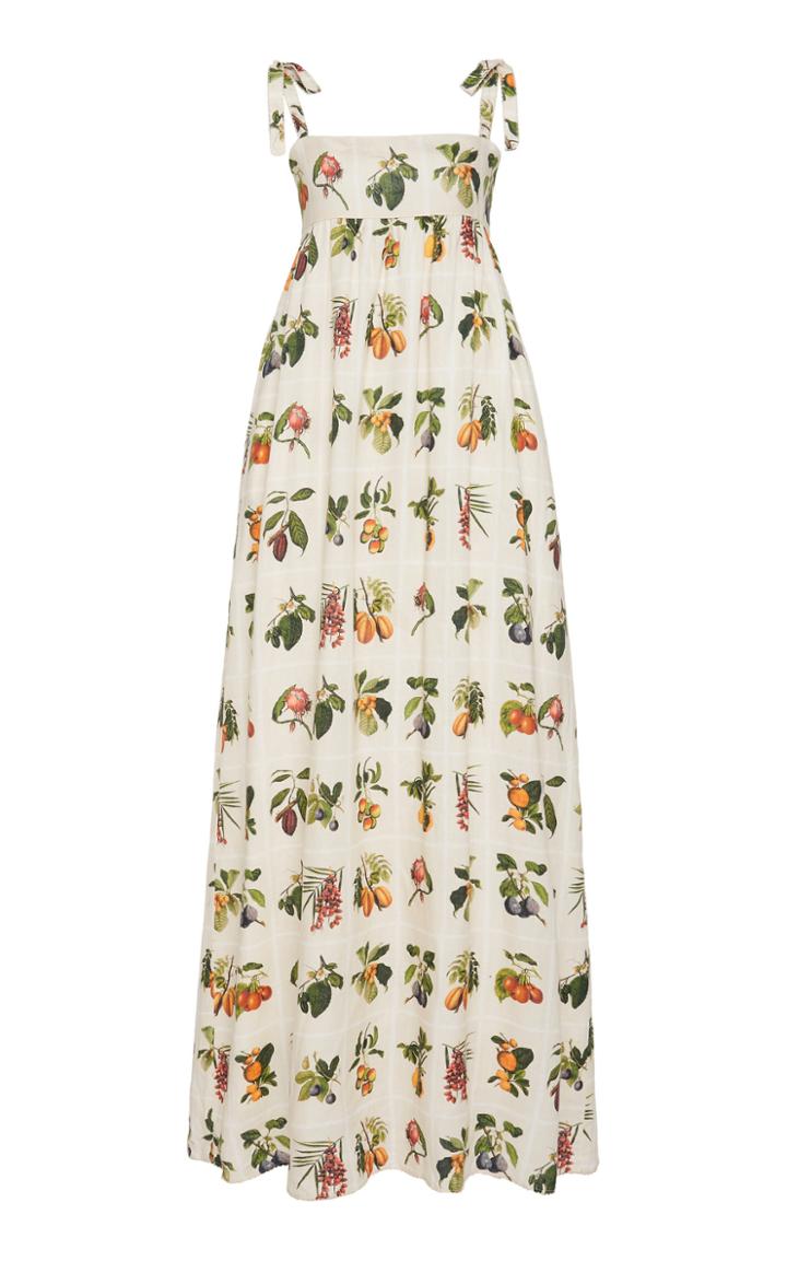 Moda Operandi Agua By Agua Bendita Herbarium Flora Midi Dress Size: Xs