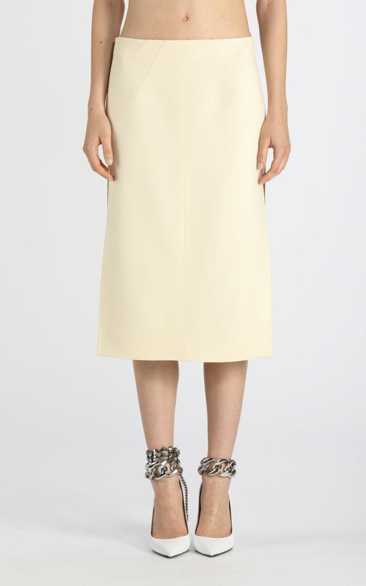Moda Operandi N21 Vented Crepe Midi Skirt