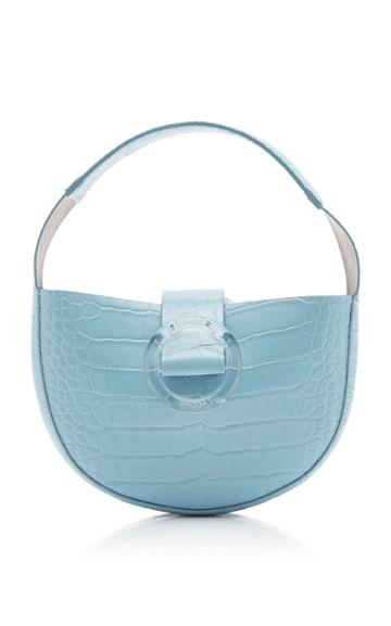 Imago-a Mini Demi Lune Croc-effect Leather Top Handle Bag