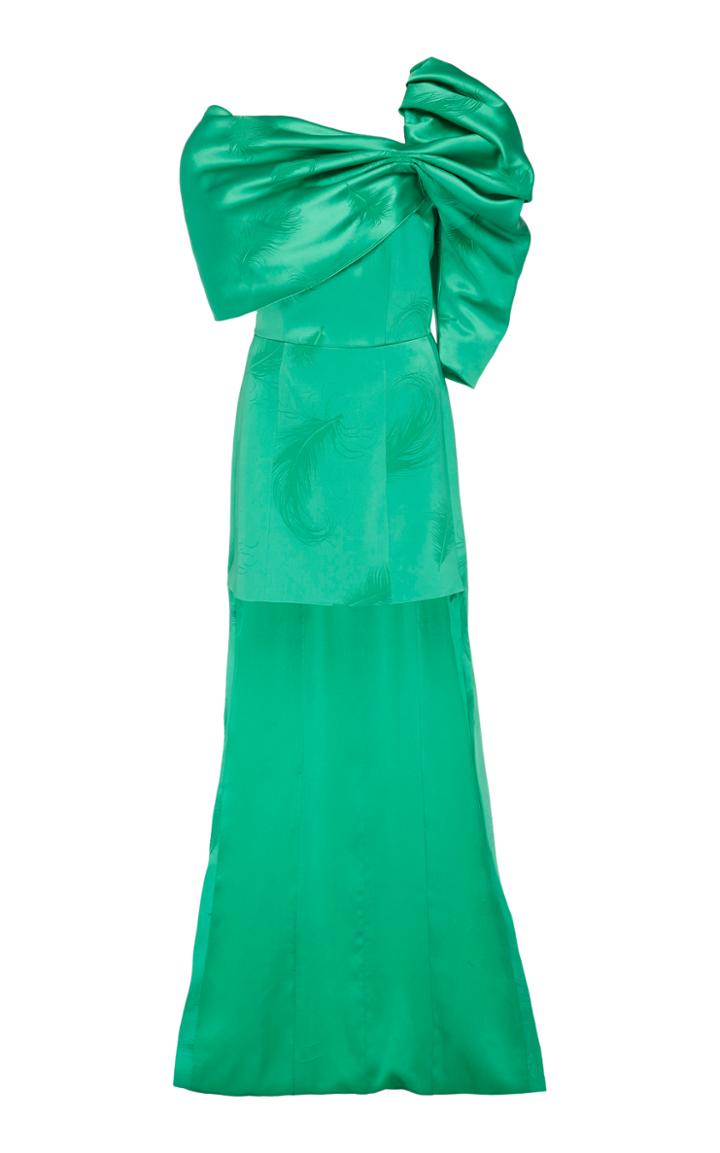 Hellessy Yayoi One-shoulder Satin-effect Mini Dress