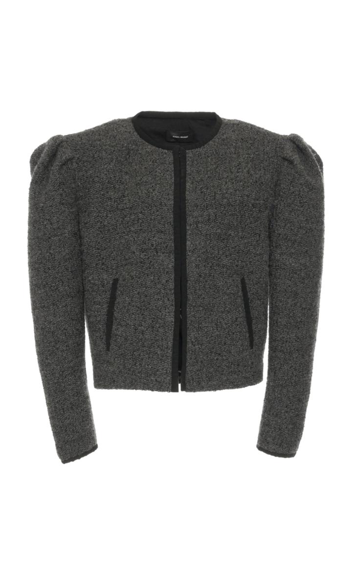 Moda Operandi Isabel Marant Zingy Puffed-sleeve Wool-blend Jacket
