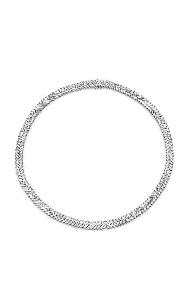 Moda Operandi Anita Ko Baguette Diamond Zipper Choker