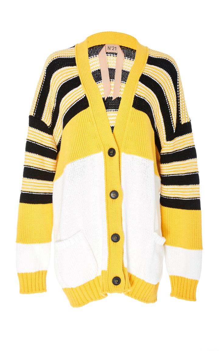 N 21 N&deg;21 Adelina Stripe Detail Cardigan