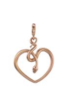 Moda Operandi Christina Alexiou 18k Rose Gold Snake Heart Charm