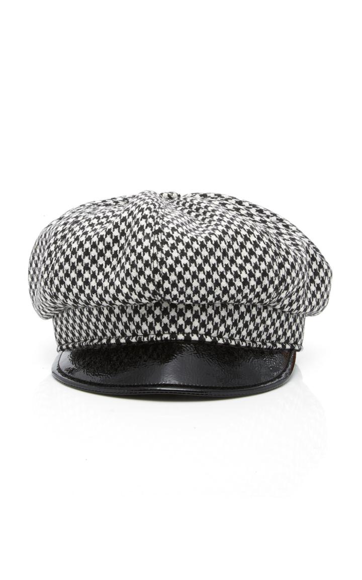 Eric Javits Carnaby Houndstooth Wool Cap