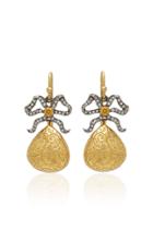 Moda Operandi Arman Sarkisyan 22k Gold And Diamond Bow Earrings